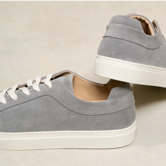M. Gemi The Palestra Alta Gray Suede Lace Up Retro Sneakers - Picture 6 of 13